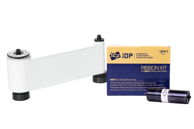 SMART-21 Ribbon - 653315: Resin White ribbon with cleaning roller, 1200 print per ribbon